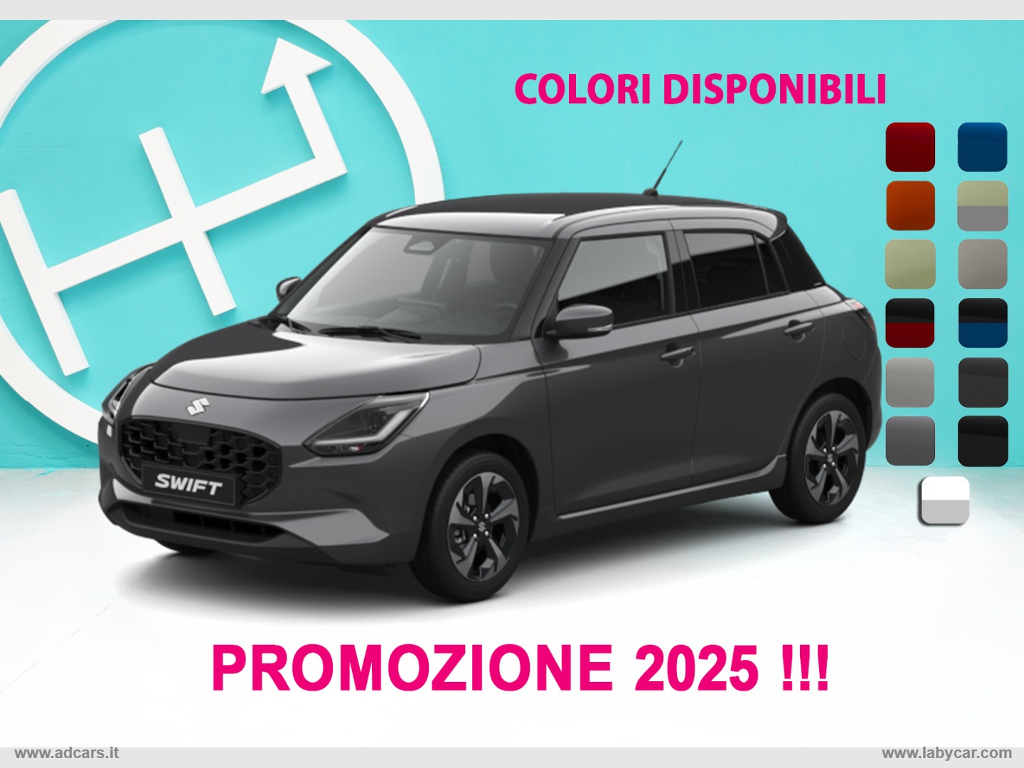 SUZUKI Swift 1.2 Hybrid CVT Top SIAMO SUZUKI POINT! PREZZO PROMO 2025-LEGGI DESCRIZIONE