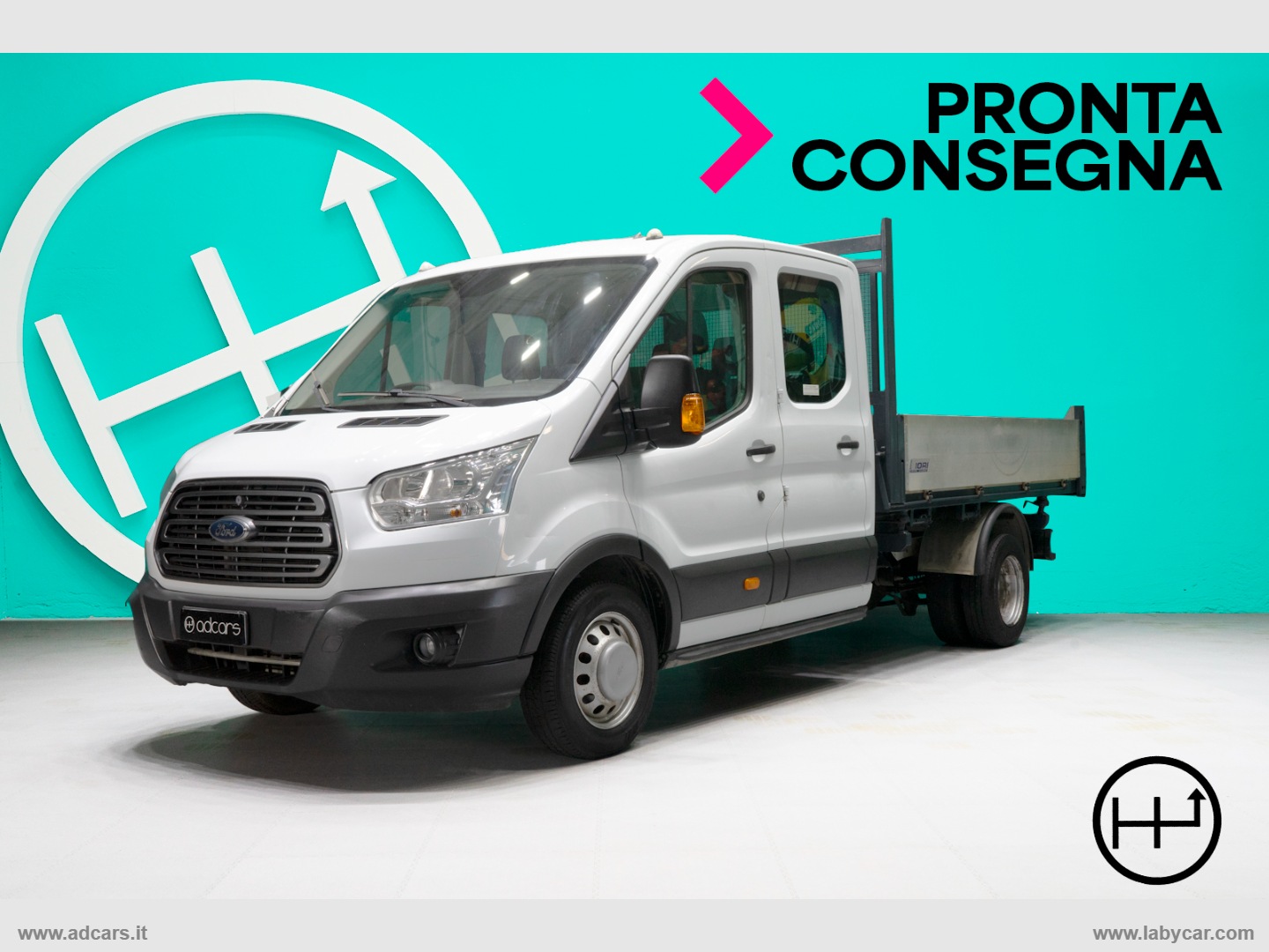 FORD Transit 350 2.0 130 RWD PL-DC Cab.Trend DOPPIA CABINA, CASSONE RIBALTABILE TRILATERALE